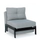 14210230 Πολυθρόνα ArteLibre OLIVER Ανοιχτό Γκρι 87x93x90cm Γκρι