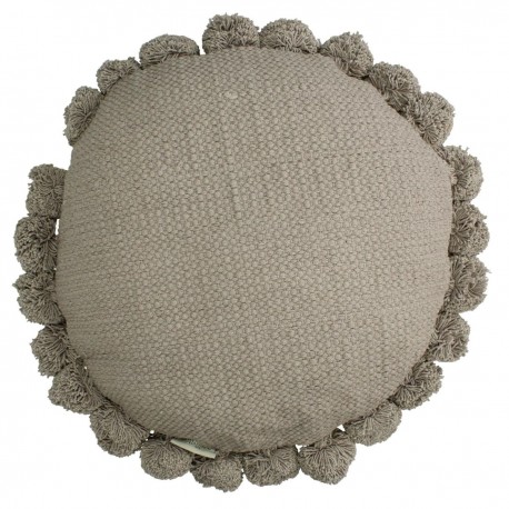 05152140 Μαξιλάρι ArteLibre Πομ Πομ Γκρι Βαμβακερό 45x45cm Γκρι