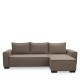 14210250 Καναπές Κρεβάτι Γωνιακός ArteLibre HARPER Αναστρέψιμος Taupe 271x160x94cm Καφέ/Taupe