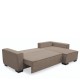 14210250 Καναπές Κρεβάτι Γωνιακός ArteLibre HARPER Αναστρέψιμος Taupe 271x160x94cm Καφέ/Taupe