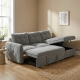 0011.HS10LG Marlon γωνιακός καναπές κρεβάτι με αποθηκευτικό χώρο 232x157x90εκ. Γκρι ανοιχτό με αναστρέψιμη γωνία  Γκρι Ανοιχτό 2