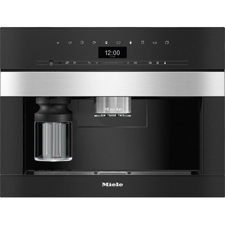 Miele CVA 7440 Cleansteel Αυτόματη Μηχανή Espresso Εντοιχιζόμενη 1500W Πίεσης 5bar με Μύλο Άλεσης Μαύρη (11163410)