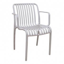 21-0056-4 PARMA-S WHITE ΠΟΛΥΘΡΟΝΑ ΠΟΛ/ΝΙΟΥ 56X56X79εκ.