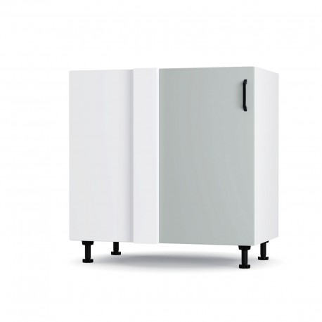 BC80822M05 Modest Κάτω Γωνιακό Ντουλάπι Γκρι 100x48x82εκ