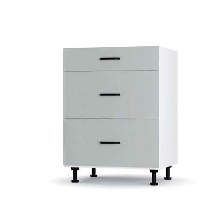 LD1260M05 Modest Κάτω Ντουλάπι Συρταριέρα Γκρι  60x48x82εκ