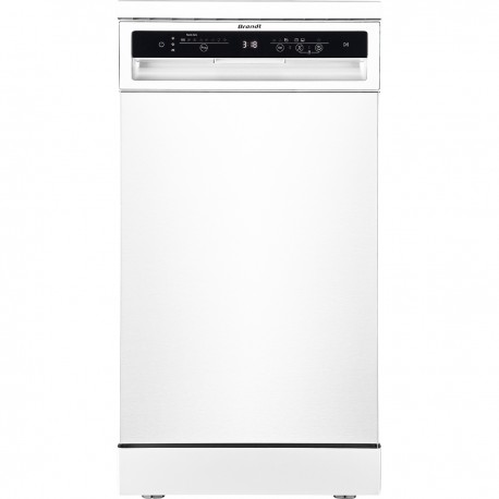 Brandt BDF3024DW Ελεύθερο Πλυντήριο Πιάτων για 10 Σερβίτσια Π44.8xY84.5εκ. Λευκό C