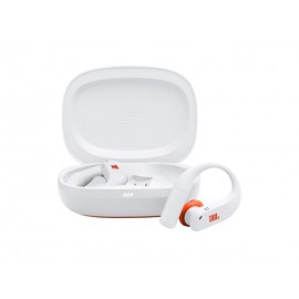 JBL Endurance Peak 4 In-ear Bluetooth Handsfree Ακουστικά με Αντοχή στον Ιδρώτα και Θήκη Φόρτισης Λευκά