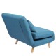 14770078 Πολυθρόνα Κρεβάτι ArteLibre VERA Μπλε Ύφασμα/Ξύλο 79x80x89cm Μπλε