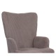 14770087 Πολυθρόνα ArteLibre LIRA Γκρι Ύφασμα Κοτλέ/Ξύλο 94.5x64x70.5cm Γκρι