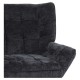 14770096 Πολυθρόνα ArteLibre TIVA Μαύρο Ύφασμα Σενίλ/Μέταλλο 84x78x77cm Μαύρο