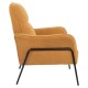 14770107 Πολυθρόνα ArteLibre ELAN Πορτοκαλί Ύφασμα Κοτλέ/Μέταλλο 94x77x82cm Πορτοκαλί