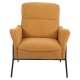 14770107 Πολυθρόνα ArteLibre ELAN Πορτοκαλί Ύφασμα Κοτλέ/Μέταλλο 94x77x82cm Πορτοκαλί