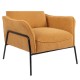 14770107 Πολυθρόνα ArteLibre ELAN Πορτοκαλί Ύφασμα Κοτλέ/Μέταλλο 94x77x82cm Πορτοκαλί