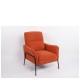 14770108 Πολυθρόνα ArteLibre ELAN Σάπιο Μήλο Ύφασμα Κοτλέ/Μέταλλο 94x77x82cm Κόκκινο/Σάπιο Μήλο