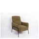 14770109 Πολυθρόνα ArteLibre ELAN Πράσινο Ύφασμα Κοτλέ/Μέταλλο 94x77x82cm Πράσινο