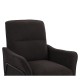 14770110 Πολυθρόνα ArteLibre ELAN Μαύρο Ύφασμα Κοτλέ/Μέταλλο 94x77x82cm Μαύρο