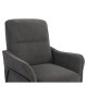 14770111 Πολυθρόνα ArteLibre ELAN Γκρι Σκούρο Ύφασμα Κοτλέ/Μέταλλο 94x77x82cm Γκρι