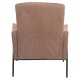 14770112 Πολυθρόνα ArteLibre ELAN Taupe Ύφασμα Κοτλέ/Μέταλλο 94x77x82cm Εκρού/Taupe
