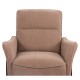 14770112 Πολυθρόνα ArteLibre ELAN Taupe Ύφασμα Κοτλέ/Μέταλλο 94x77x82cm Εκρού/Taupe