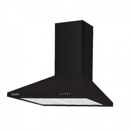 Gruppe Armonia S-1013-A01-M13-600 Απορροφητήρας Καμινάδα-Τζάκι 60cm Μαύρος Χρυσός A