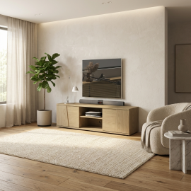 015.GM57 Solena έπιπλο τηλεόρασης 160x40x49εκ. Rookwood Oak  Rookwood Oak 160x40εκ. Ύψος : 49εκ.