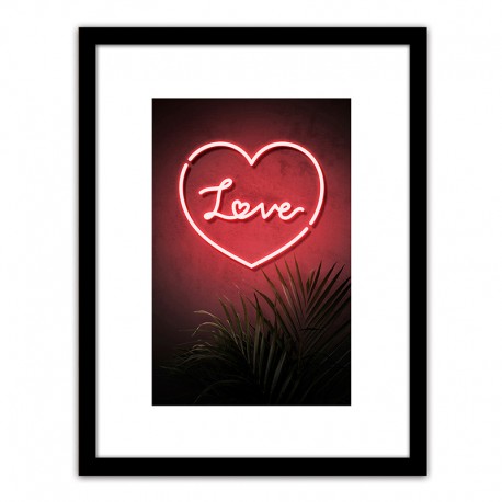 14680068 Πίνακας Σε Κορνίζα ArteLibre Πλαστικό -Love- 35x45x1.8cm