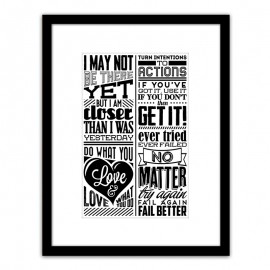 14680082 Πίνακας Σε Κορνίζα ArteLibre Πλαστικό -Quote- 35x45x1.8cm