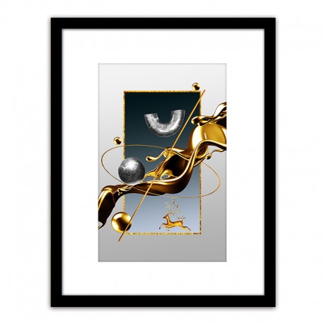 14680088 Πίνακας Σε Κορνίζα ArteLibre Πλαστικό -Abstract- 35x45x1.8cm