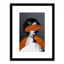 14680100 Πίνακας Σε Κορνίζα ArteLibre Πλαστικό -Γυναικεία Φιγούρα- 35x45x1.8cm