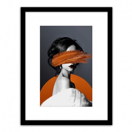 14680100 Πίνακας Σε Κορνίζα ArteLibre Πλαστικό -Γυναικεία Φιγούρα- 35x45x1.8cm