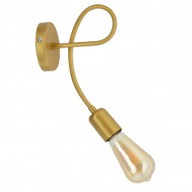 14780002 Φωτιστικό Τοίχου ArteLibre ALE Χρυσό Μέταλλο 17x28cm