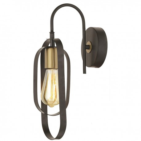 14780031 Φωτιστικό Τοίχου ArteLibre KOZ Μαύρο Μέταλλο 13x42cm