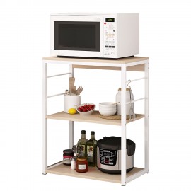 14370226 Ραφιέρα Κουζίνας ArteLibre DALL Maple/Λευκό MDF/Μέταλλο 50x30x71cm Φυσικό/Λευκό/Maple