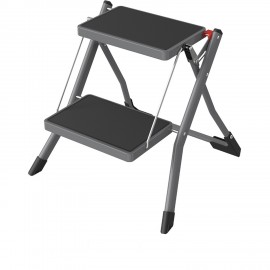 06512833 Σκαμπό Διπλής Σκάλας Γκρι Ατσάλινο 49.5x48.5x44.5cm