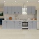 GR-LIANA260G Κουζίνα Liana 8 Τεμαχίων Γκρι
