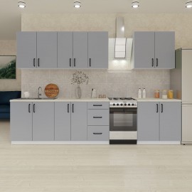 GR-LIANA260G Κουζίνα Liana 8 Τεμαχίων Γκρι