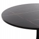 ΤΡΑΠΕΖΙ ΤΡΑΠΕΖΑΡΙΑΣ ROLLO HM9421.12 ΣΤΡΟΓΓΥΛΟ BLACK MARBLE Φ90x74Υεκ.