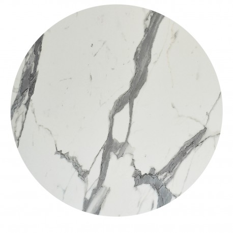 ΕΠΙΦΑΝΕΙΑ ΤΡΑΠΕΖΙΟΥ HPL ΣΤΡΟΓΓΥΛΗ HM6351.31 ΛΕΥΚΟ ΜΑΡΜΑΡΟ Φ120εκ.