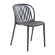Ε3034,3 POCO Καρέκλα Κήπου-Βεράντας Στοιβαζόμενη, PP-UV Απόχρωση Ανθρακί