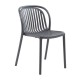 Ε3034,3 POCO Καρέκλα Κήπου-Βεράντας Στοιβαζόμενη, PP-UV Απόχρωση Ανθρακί