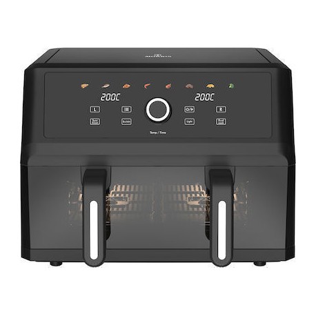 Morris Air Fryer με Διπλό Αποσπώμενο Κάδο 10.4lt Μαύρο MAF-1106C