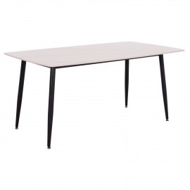 ΤΡΑΠΕΖΙ RAVEN HM18150.01 ΚΕΡΑΜΙΚΟ TOP ΜΕ ΟΨΗ ΛΕΥΚΟ ΜΑΡΜΑΡΟ 160x80x74Υεκ.