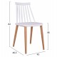ΣΕΤ ΤΡΑΠΕΖΑΡΙΑΣ 5ΤΜΧ MINIMAL HM21172 MDF TOP ΣΕ ΛΕΥΚΟ-ΣΚΕΛΕΤΟΣ ΣΕ ΦΥΣΙΚΟ ΞΥΛΟΥ