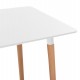 ΣΕΤ ΤΡΑΠΕΖΑΡΙΑΣ 5ΤΜΧ MINIMAL HM21172 MDF TOP ΣΕ ΛΕΥΚΟ-ΣΚΕΛΕΤΟΣ ΣΕ ΦΥΣΙΚΟ ΞΥΛΟΥ