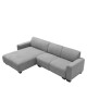 14300032 Καναπές Γωνιακός Αναστρέψιμος ArteLibre TRIANA Γκρι Ύφασμα 287x161x71cm Γκρι