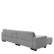 14300032 Καναπές Γωνιακός Αναστρέψιμος ArteLibre TRIANA Γκρι Ύφασμα 287x161x71cm Γκρι