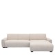 14300033 Καναπές Γωνιακός Αναστρέψιμος ArteLibre TRIANA Μπεζ Ύφασμα 287x161x71cm Μπεζ