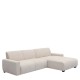 14300033 Καναπές Γωνιακός Αναστρέψιμος ArteLibre TRIANA Μπεζ Ύφασμα 287x161x71cm Μπεζ