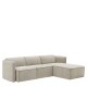 14300040 Καναπές Γωνιακός Αναστρέψιμος ArteLibre MAFFEI Μπεζ Ύφασμα 268x163x76cm Μπεζ