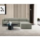14300041 Καναπές Γωνιακός Αναστρέψιμος ArteLibre MAFFEI Γκρι Ύφασμα 268x163x76cm Γκρι